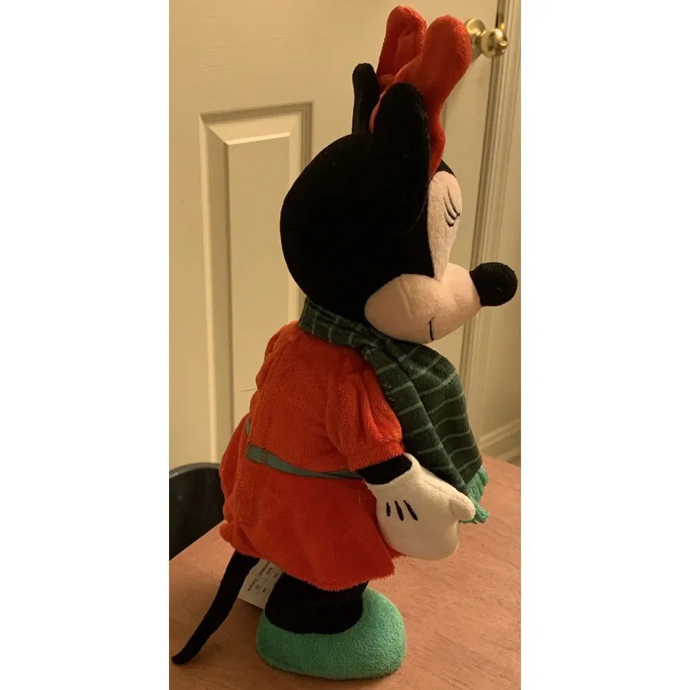 Disney Animated Dancing Musical Christmas Jingle Bell‎ Minnie Mouse